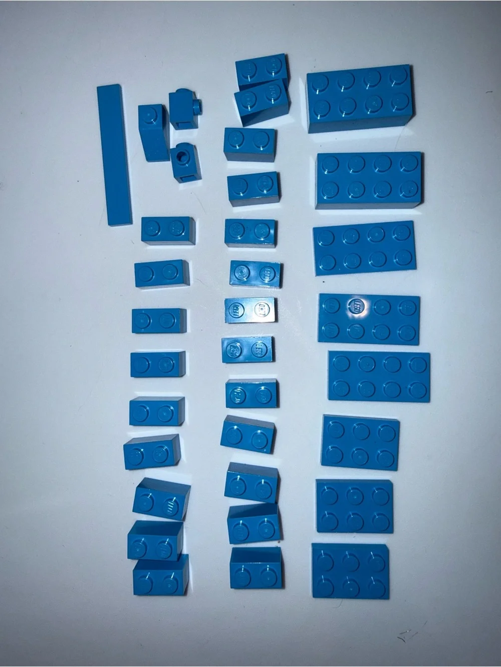 Lego aqua blocks